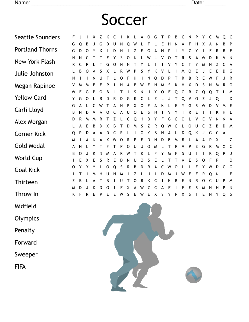 English Football Crossword WordMint