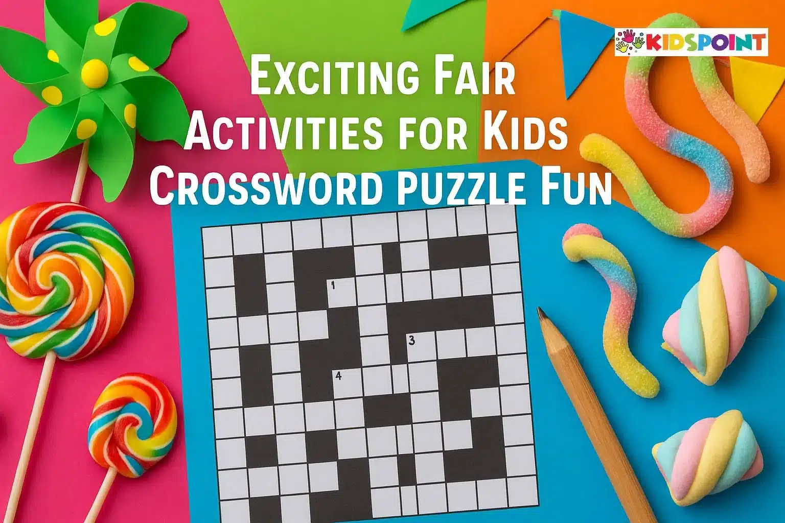 Exciting Fair Activities For Kids Crossword Puzzle Fun The Kids Point