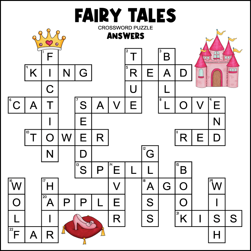 Fairy Tale Crossword Puzzles For Kids Tree Valley Academy Fairy Tale Crossword Puzzles For Kids Tree Valley Academy
