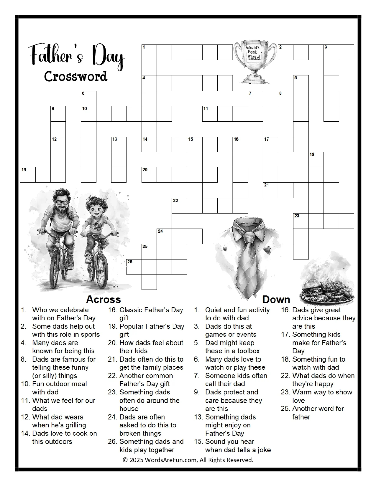 Father s Day Crossword Puzzle For Kids Fun Printable Activity Game With Answer Key PDF Payhip Father s Day Crossword Puzzle For Kids Fun Printable Activity Game With Answer Key PDF Payhip