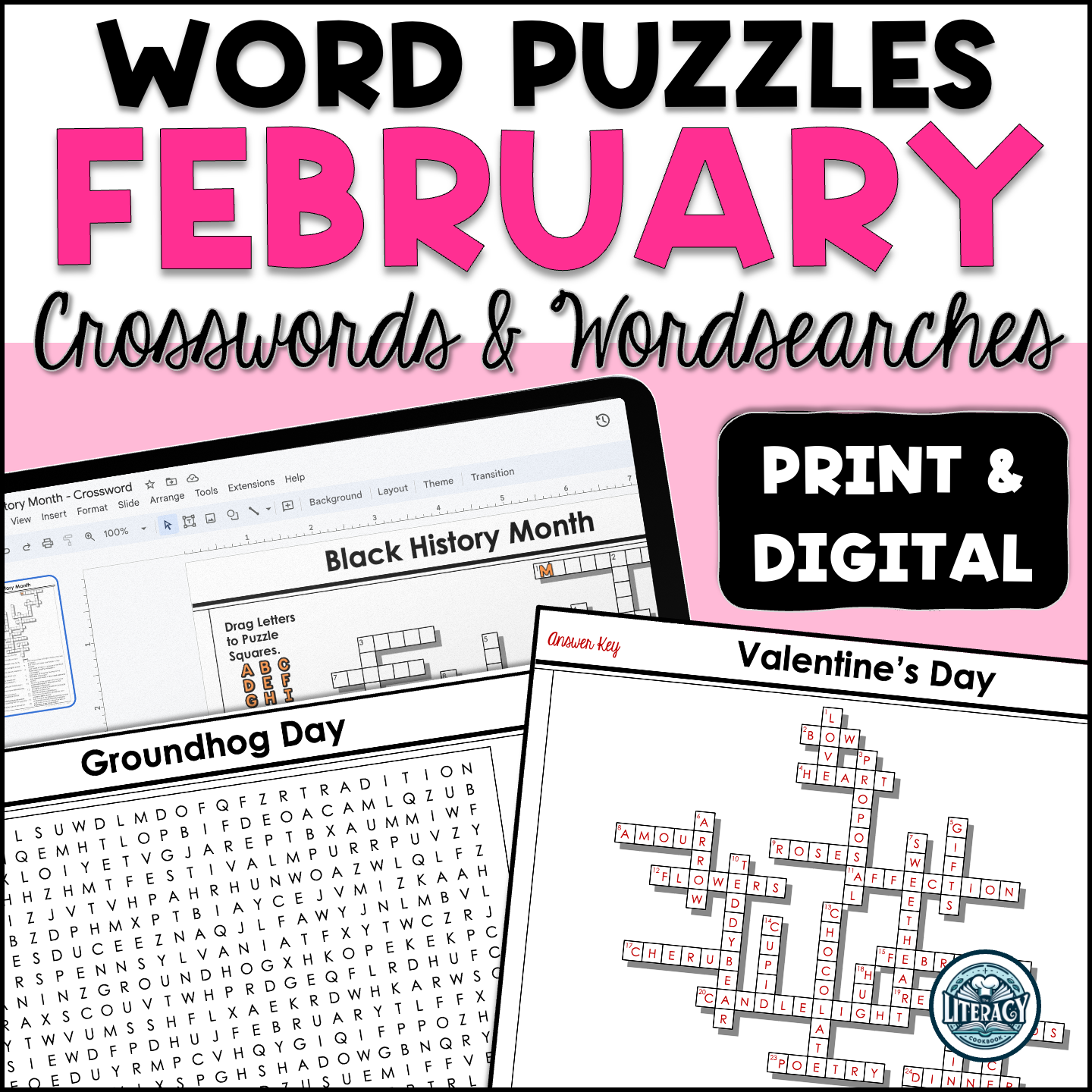 February Crossword Puzzles Word Search Middle High School Print Digital Resources Classful February Crossword Puzzles Word Search Middle High School Print Digital Resources Classful