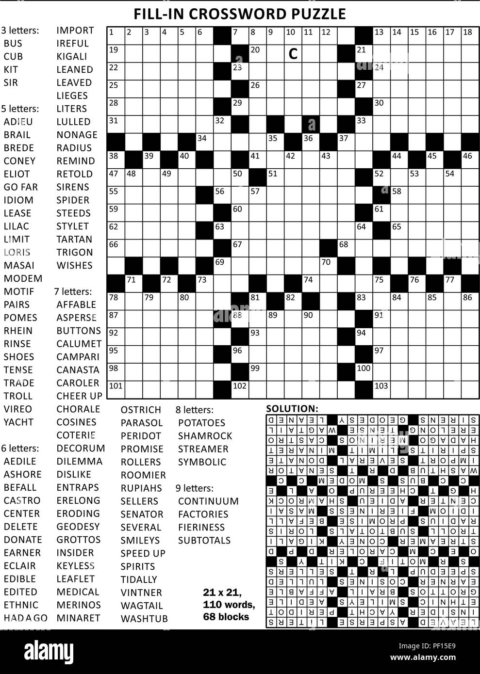 Fill in Crossword Bank Puzzles Printable