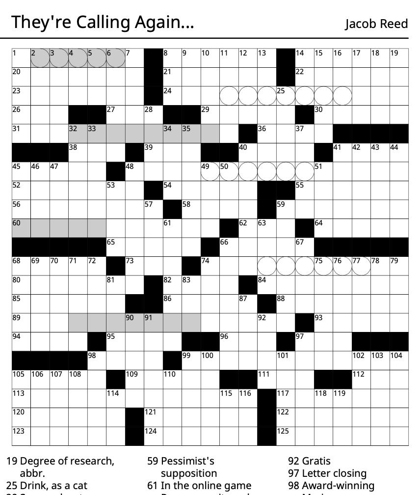 Daily Commuter Crossword Puzzle Printable Daily Commuter Crossword Puzzle Printable