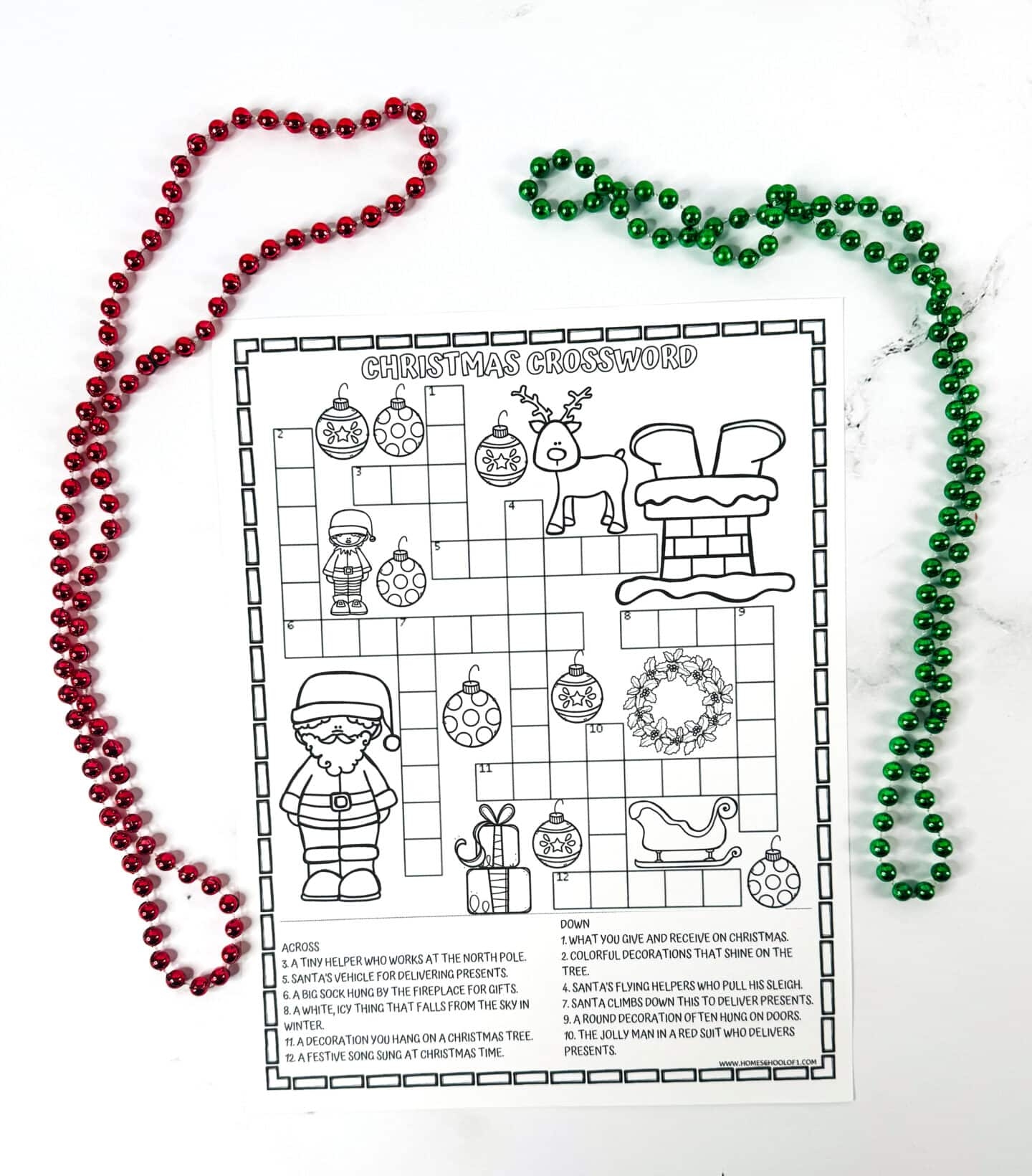 Xmascrossword Printable