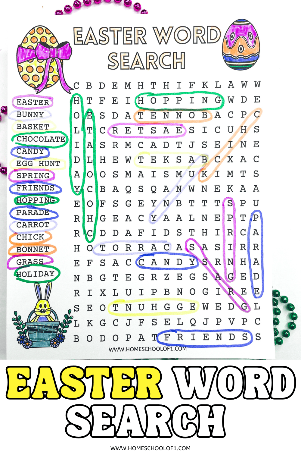 Free Easter Word Search Printable For Kids Free Easter Word Search Printable For Kids