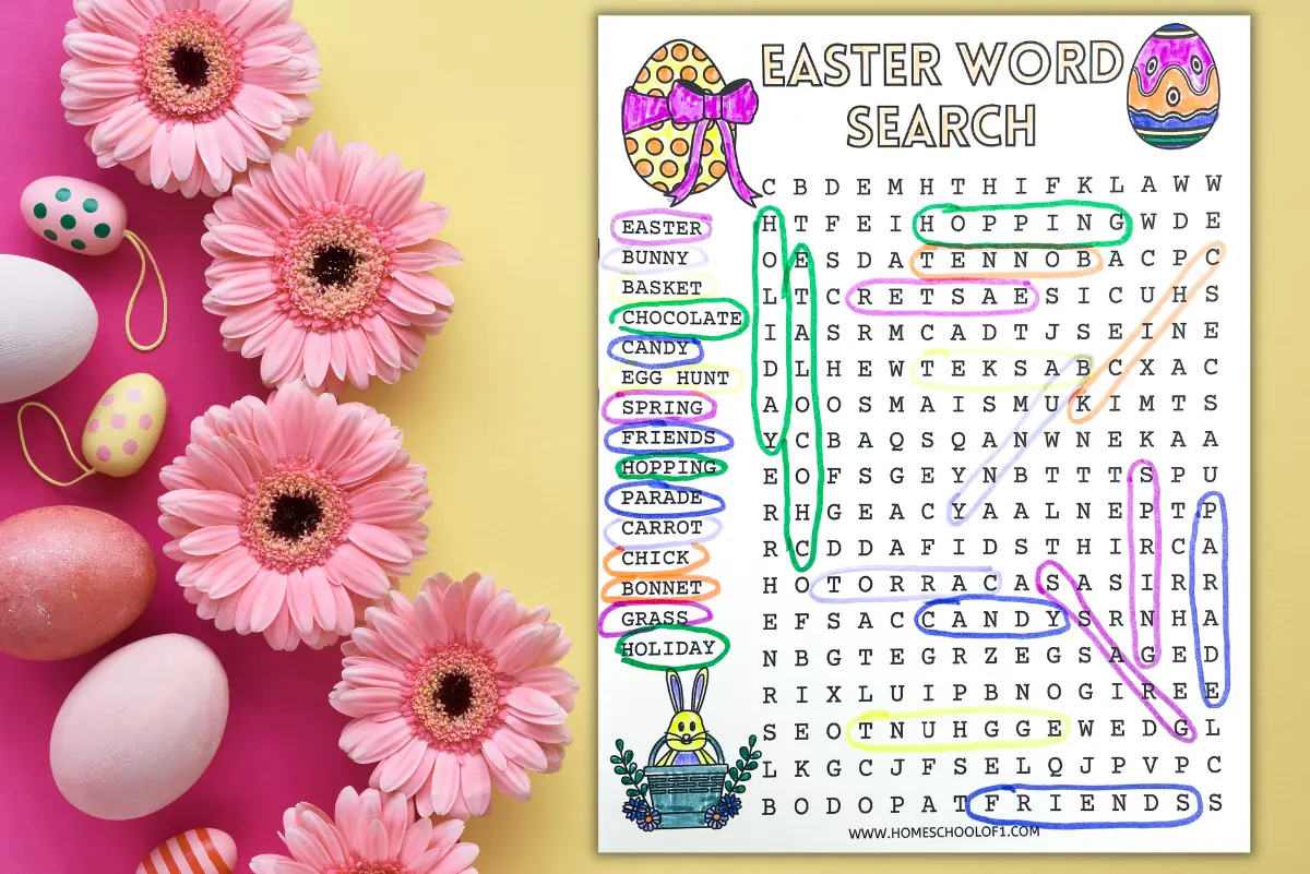 Free Easter Word Search Printable For Kids Free Easter Word Search Printable For Kids