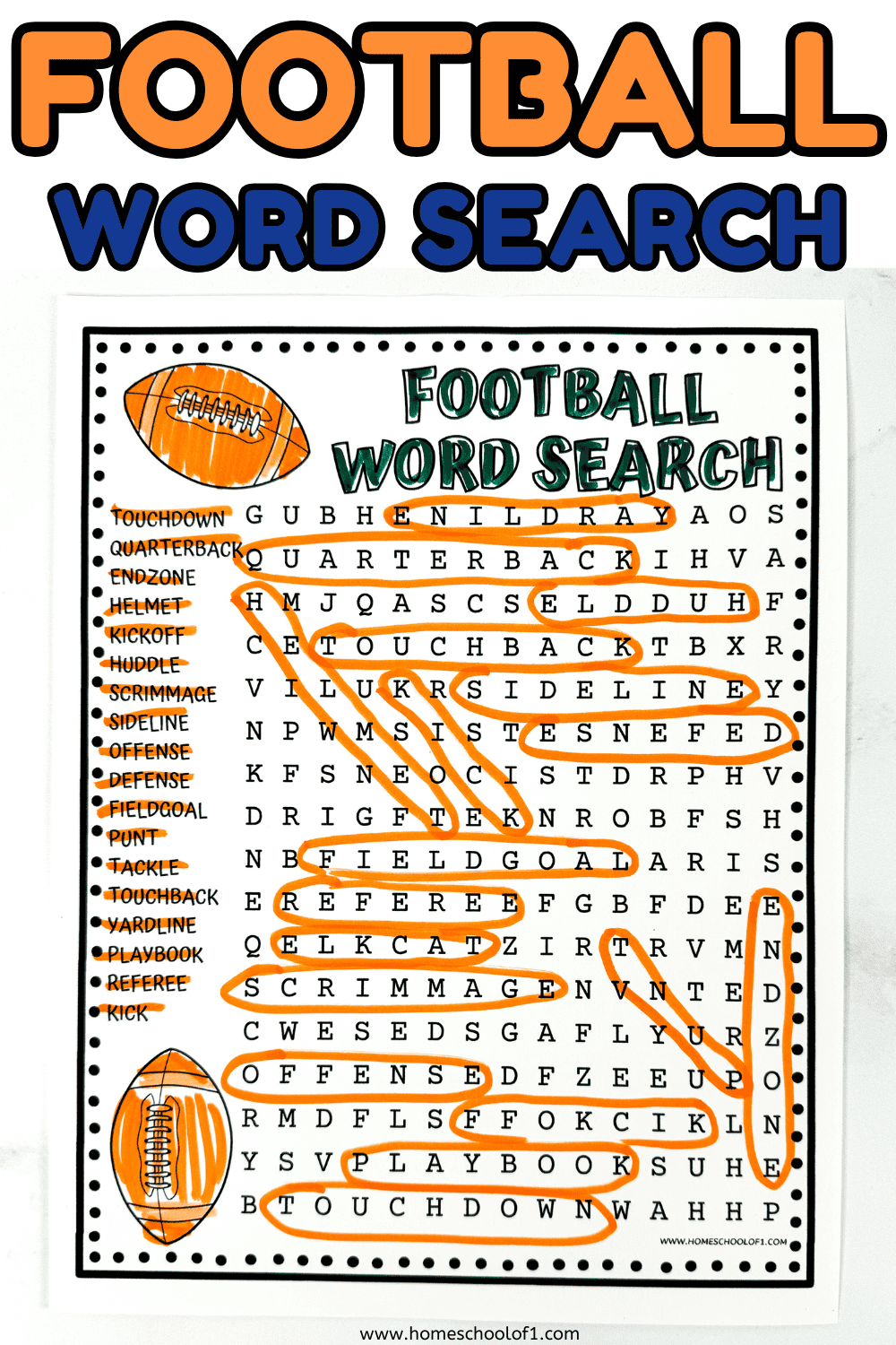 Free Football Word Search Printable Free Football Word Search Printable