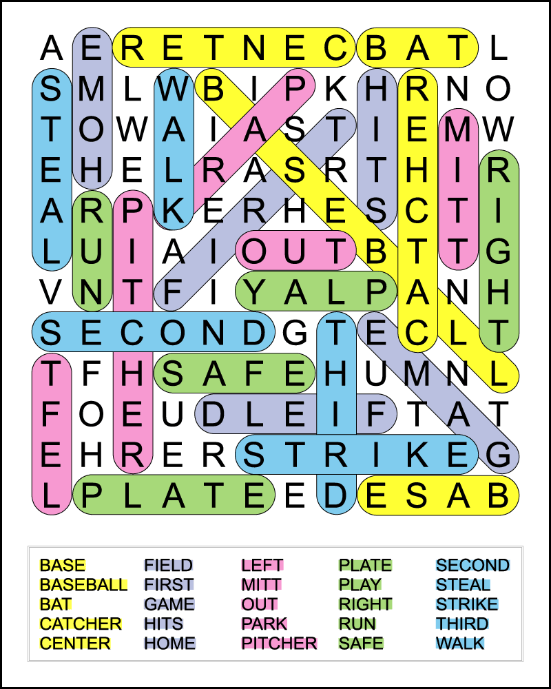 Baseball Crossword Free Printable Baseball Crossword Free Printable