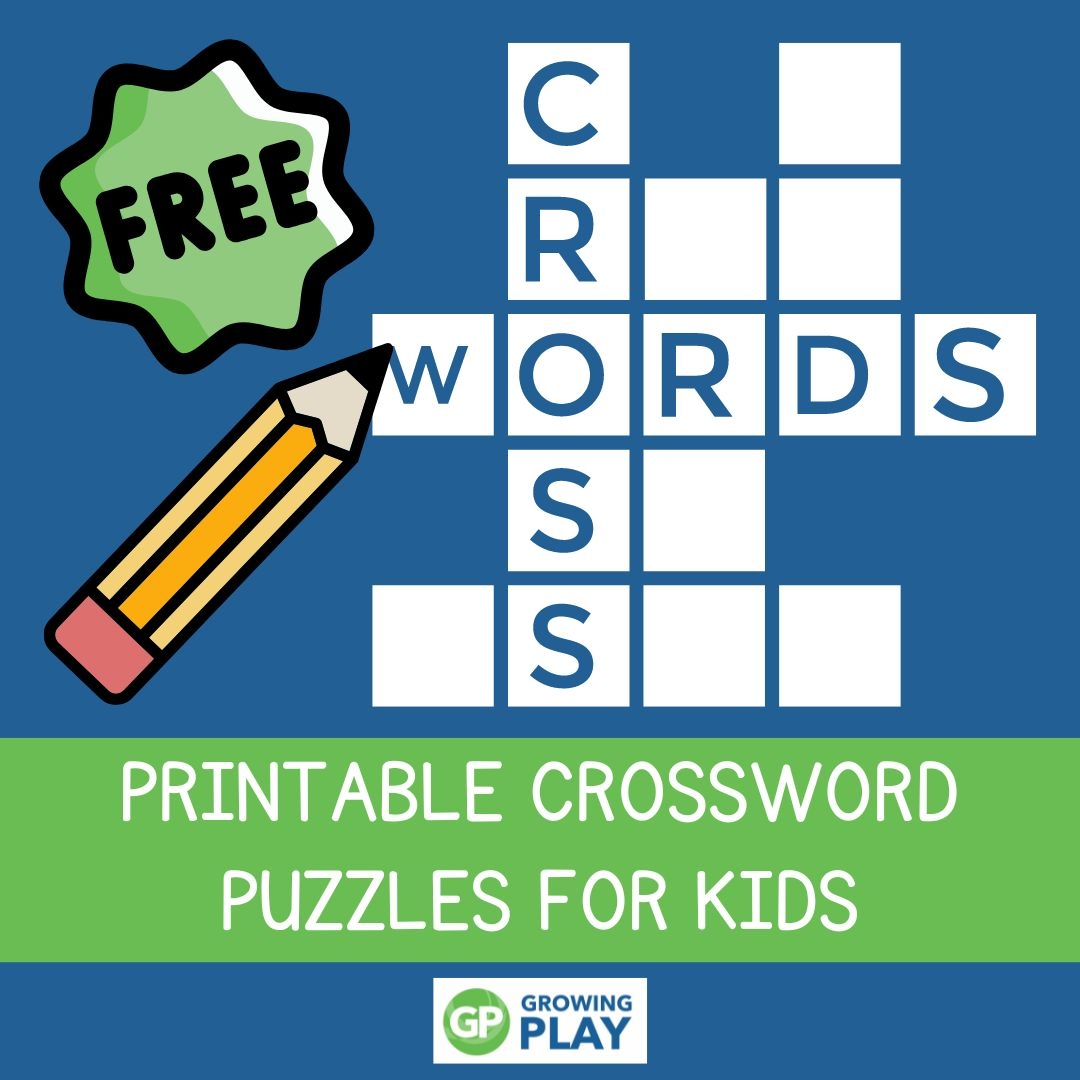 Free Printable Crossword Puzzles for Kids PDF