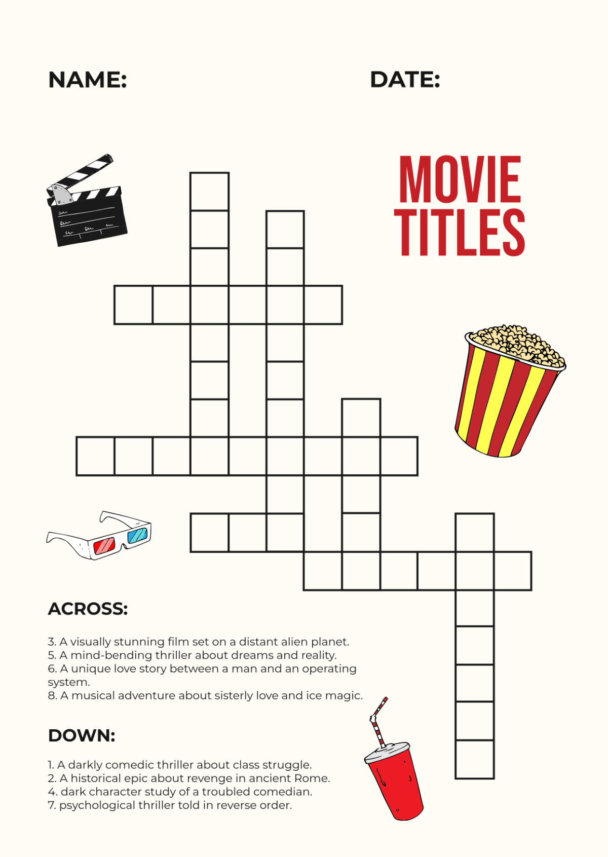 Free Printable Mini Crossword Puzzles Free Printable Mini Crossword Puzzles