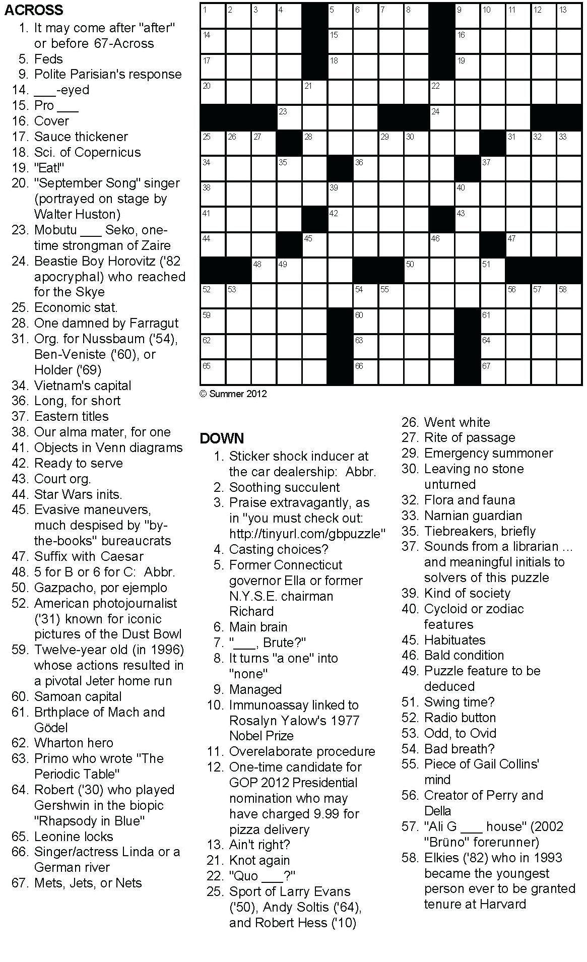 Free Printable Summer Crossword Puzzles For Adults Off 61 Www inventivepublication