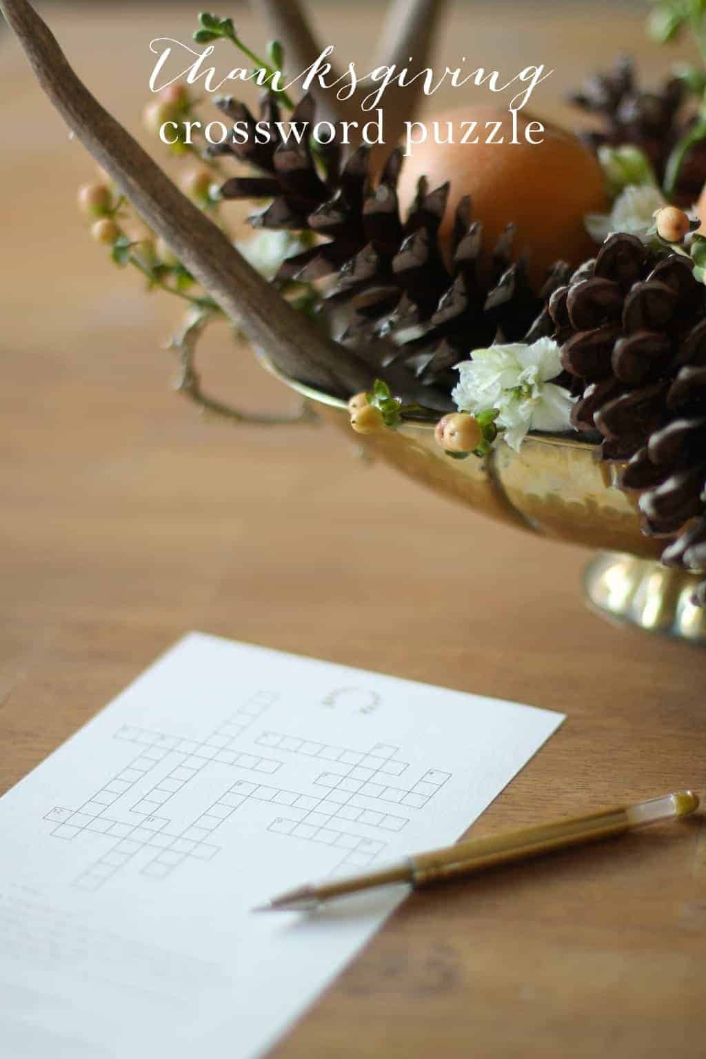 Thanksgiving Crosswords for Adults Printable Thanksgiving Crosswords for Adults Printable