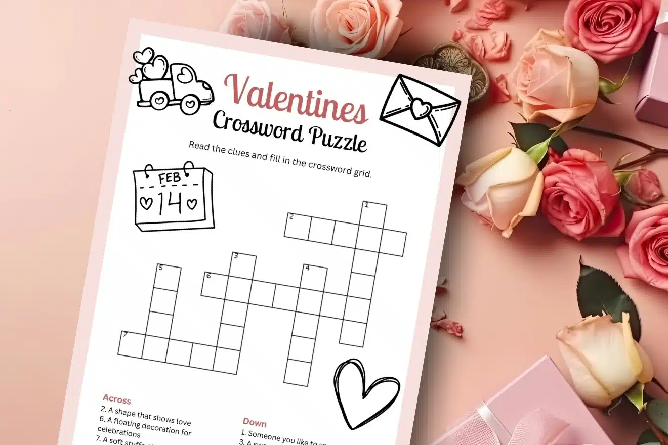 Free Printable Crossword Puzzles PDF Valentine Free Printable Crossword Puzzles PDF Valentine