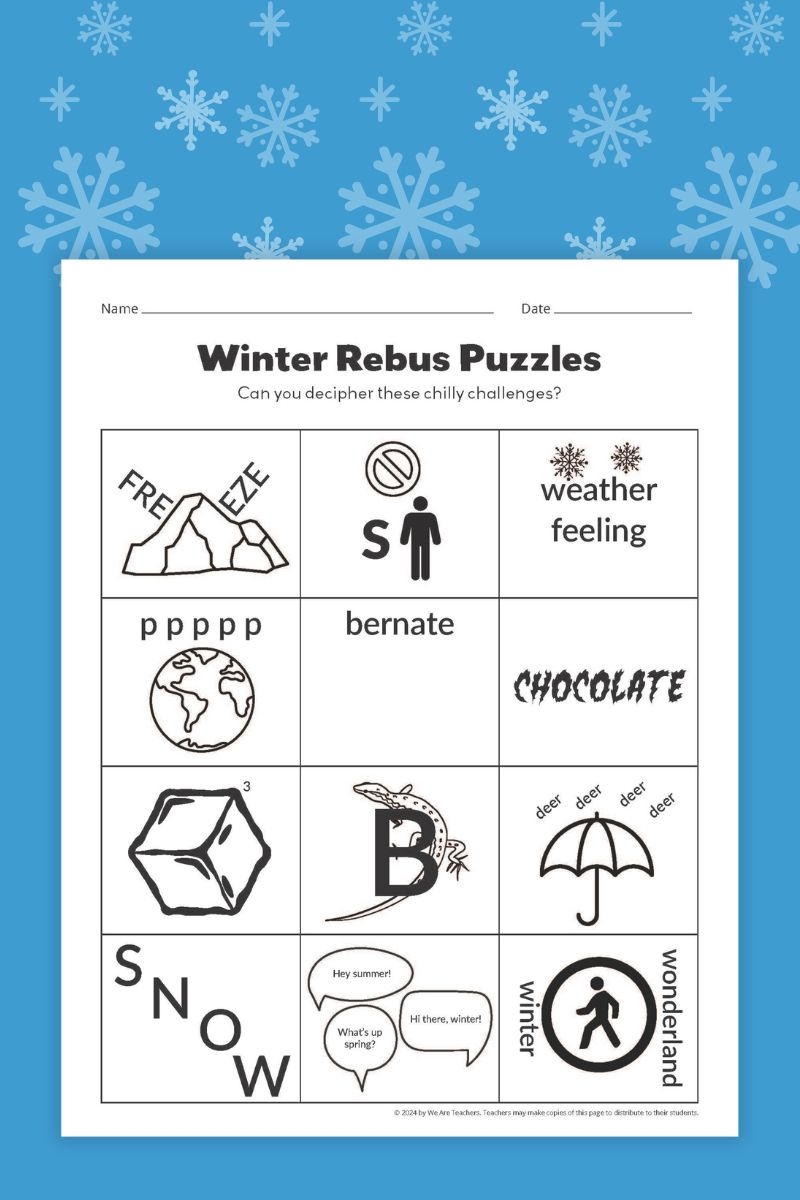Free Winter Activities Bundle For Middle And High School We Are Teachers Free Winter Activities Bundle For Middle And High School We Are Teachers
