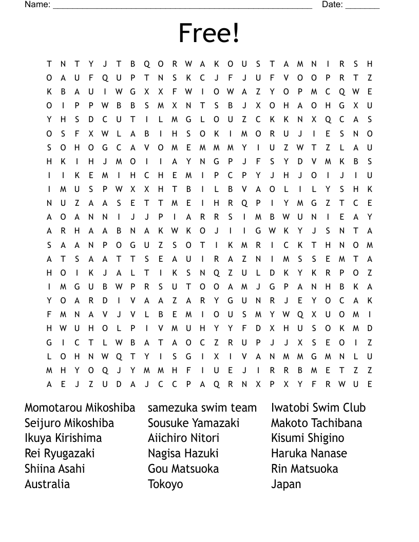 Free Word Finder Crossword Puzzles Printable
