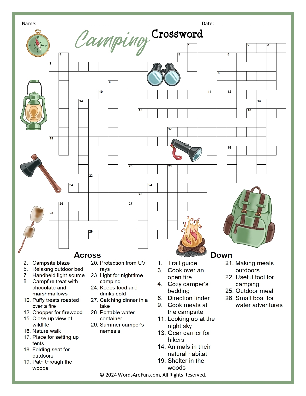 Fun Crossword Puzzles Fun Crossword Puzzles