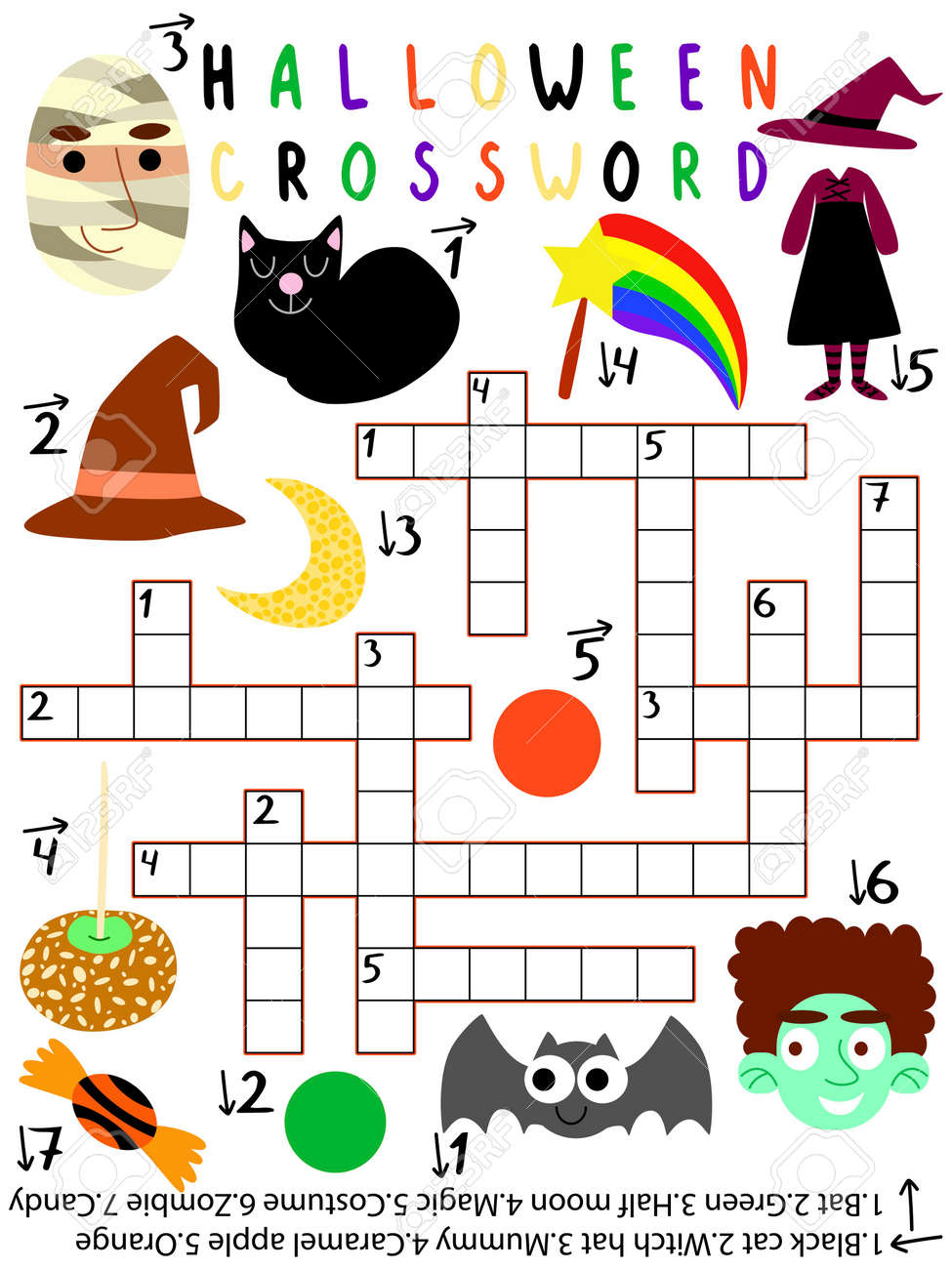 Funny Educational Halloween Crossword Stock Vector Illustration Children Printable Vertical Game With Answer Big Halloween Crossword With Little Cartoon Pictures And Twelve Words Down And Across Royalty Free SVG Cliparts Vectors And Funny Educational Halloween Crossword Stock Vector Illustration Children Printable Vertical Game With Answer Big Halloween Crossword With Little Cartoon Pictures And Twelve Words Down And Across Royalty Free SVG Cliparts Vectors And