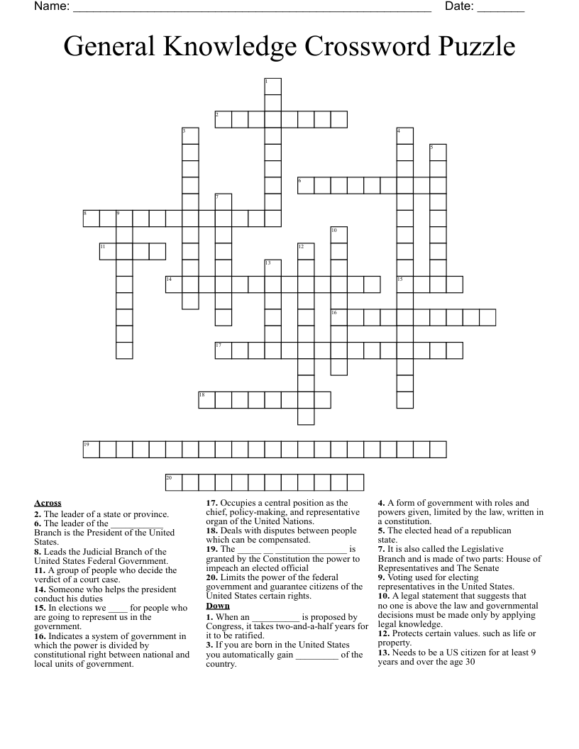 Printable Crossword Puzzles for Beginners Printable Crossword Puzzles for Beginners