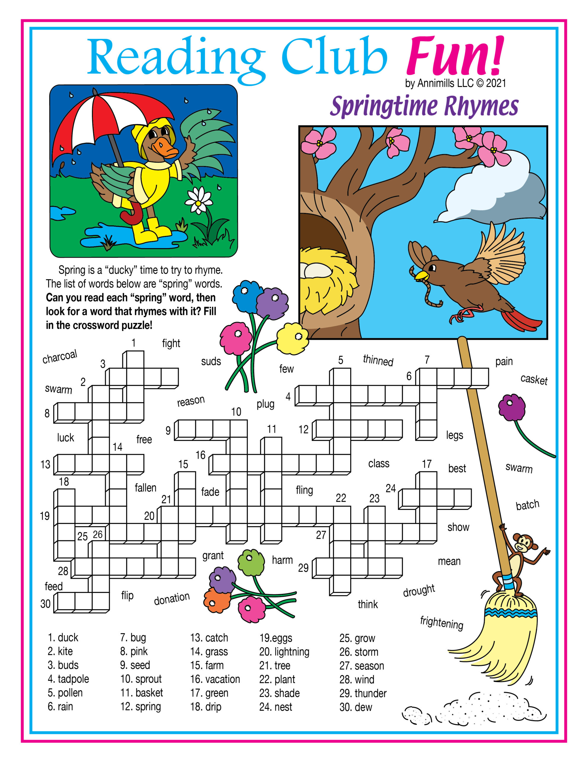 Get Ready For Spring Printable Activity Puzzles Made By Teachers Get Ready For Spring Printable Activity Puzzles Made By Teachers