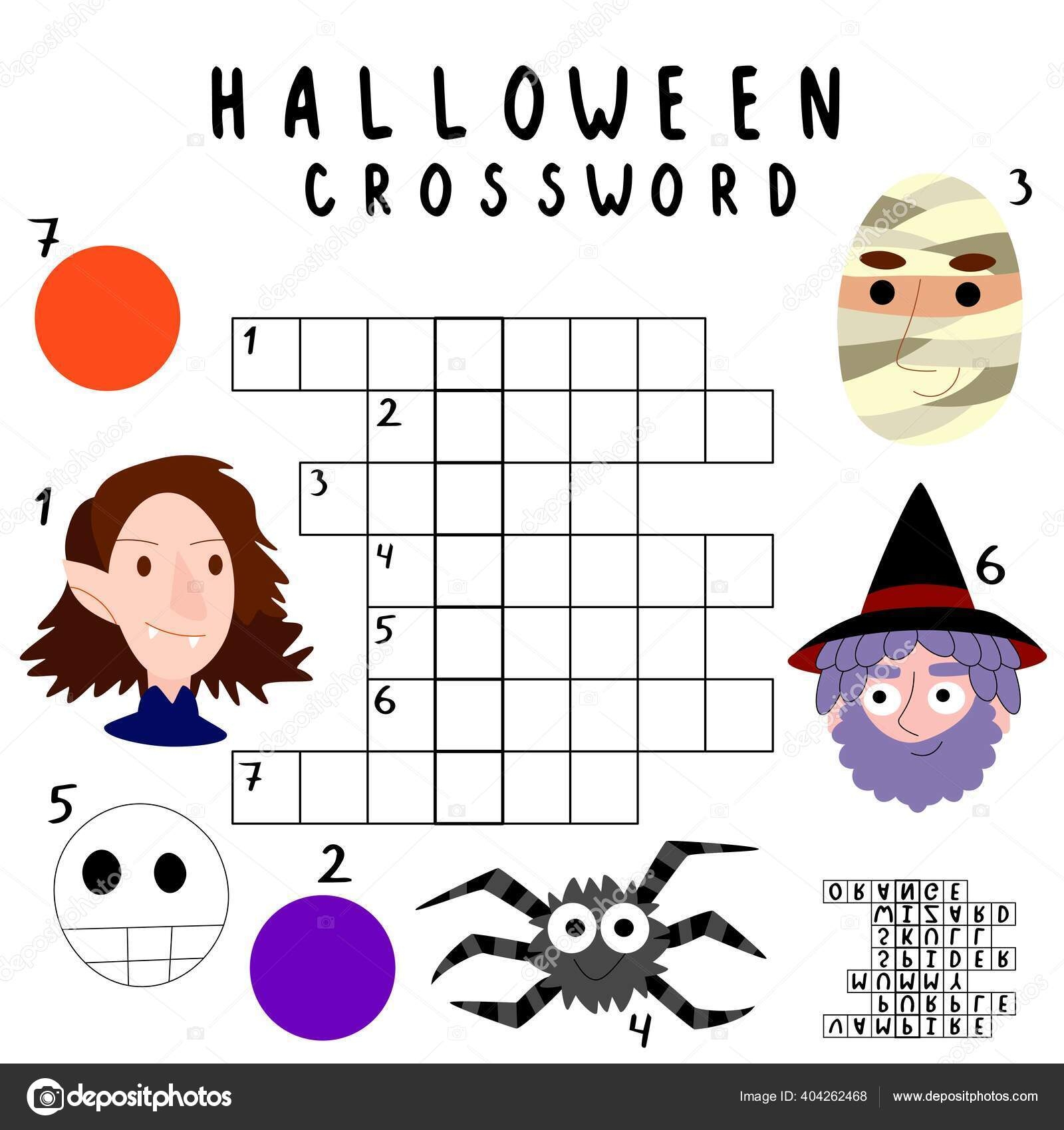 Halloween Crossword Printable