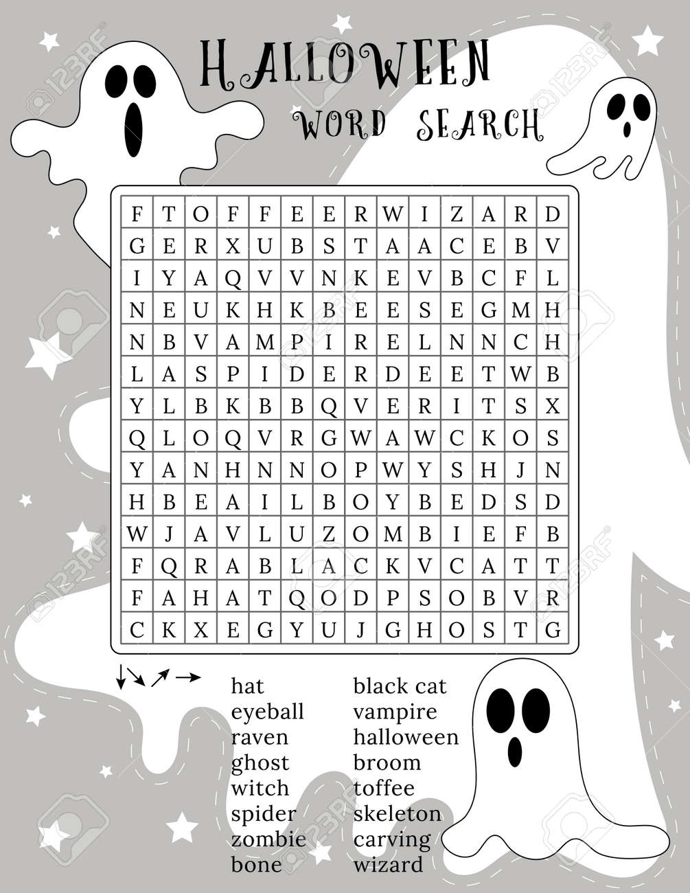 Happy Halloween Word Search Puzzle October Crossword Game Printable Worksheet For Learning English Words Autumn Theme Find 16 Hidden Words Vector Illustration With Ghosts Characters Royalty Free SVG Cliparts Vectors And Stock Happy Halloween Word Search Puzzle October Crossword Game Printable Worksheet For Learning English Words Autumn Theme Find 16 Hidden Words Vector Illustration With Ghosts Characters Royalty Free SVG Cliparts Vectors And Stock