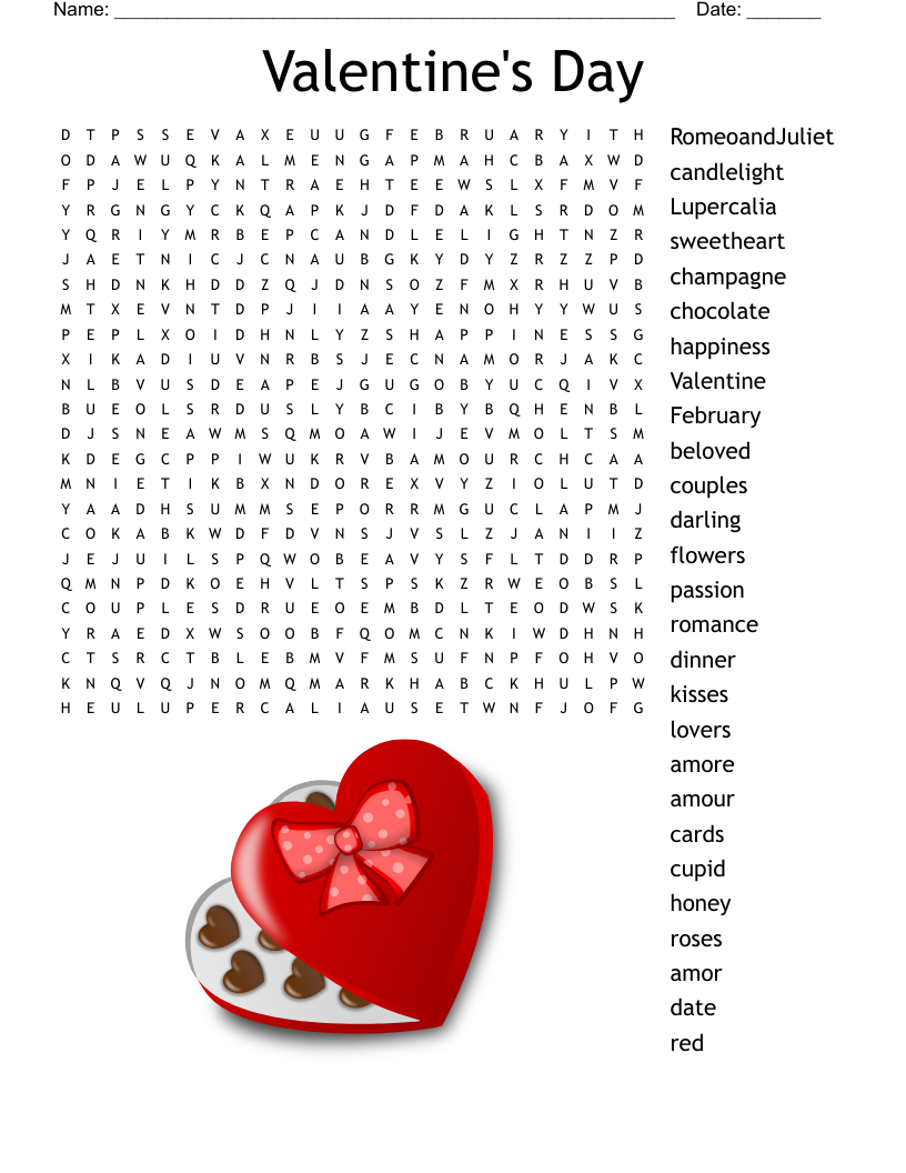 Valentine Day Crossword Puzzle Free Printable Valentine Day Crossword Puzzle Free Printable