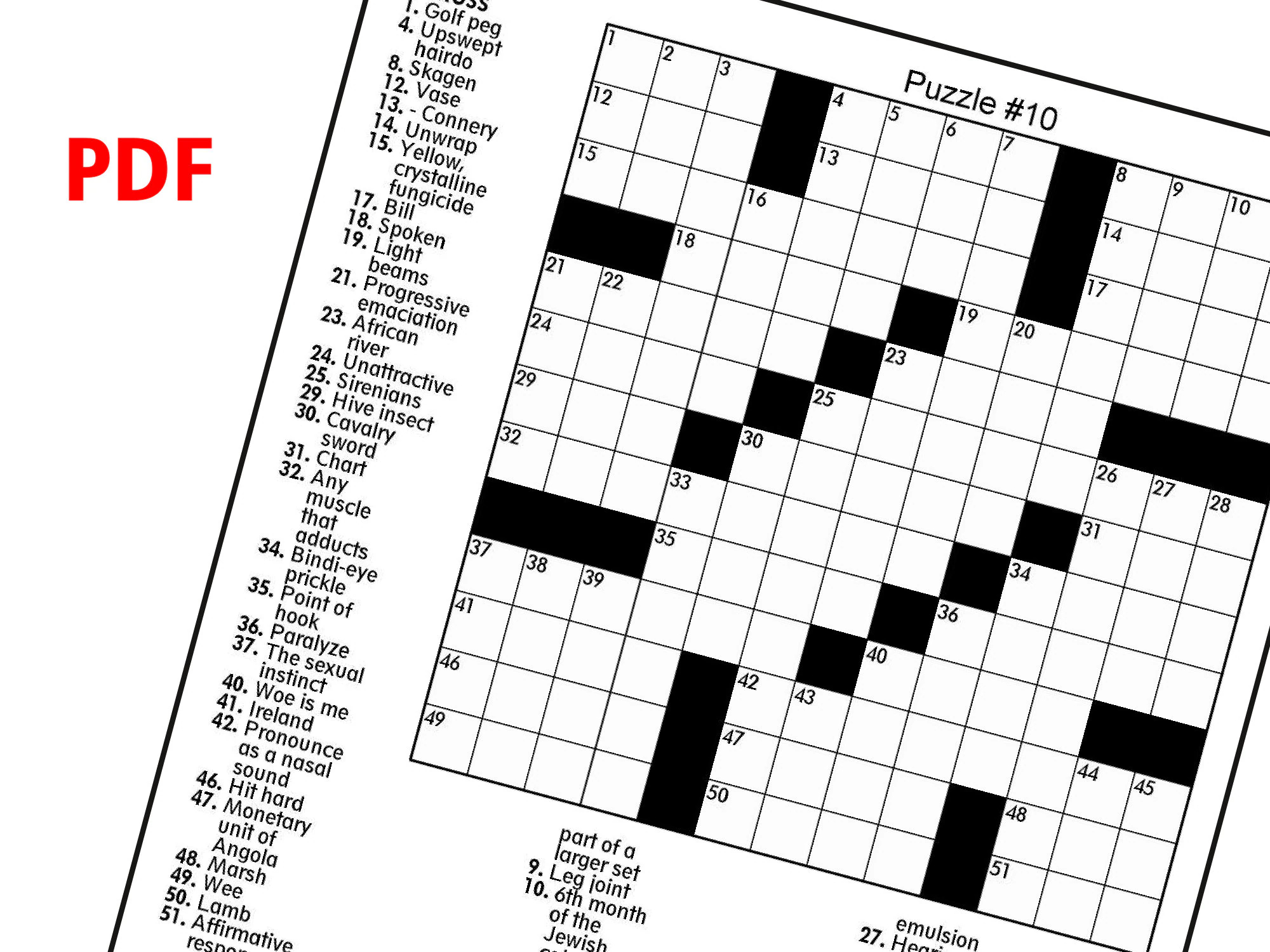 Hard Crossword Etsy Hard Crossword Etsy