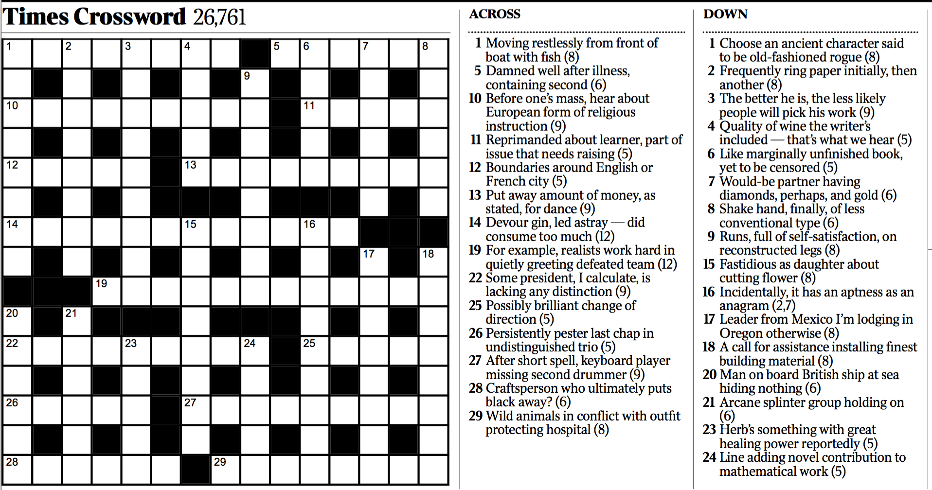 Harry Potter 20th Anniversary In Times Crossword Puzzle TIME