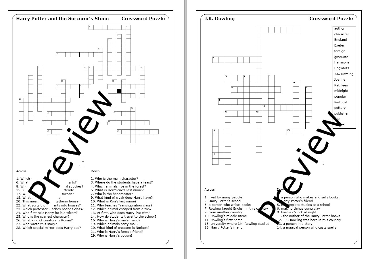 Harry Potter A Bundle Of Worksheets Made By Teachers