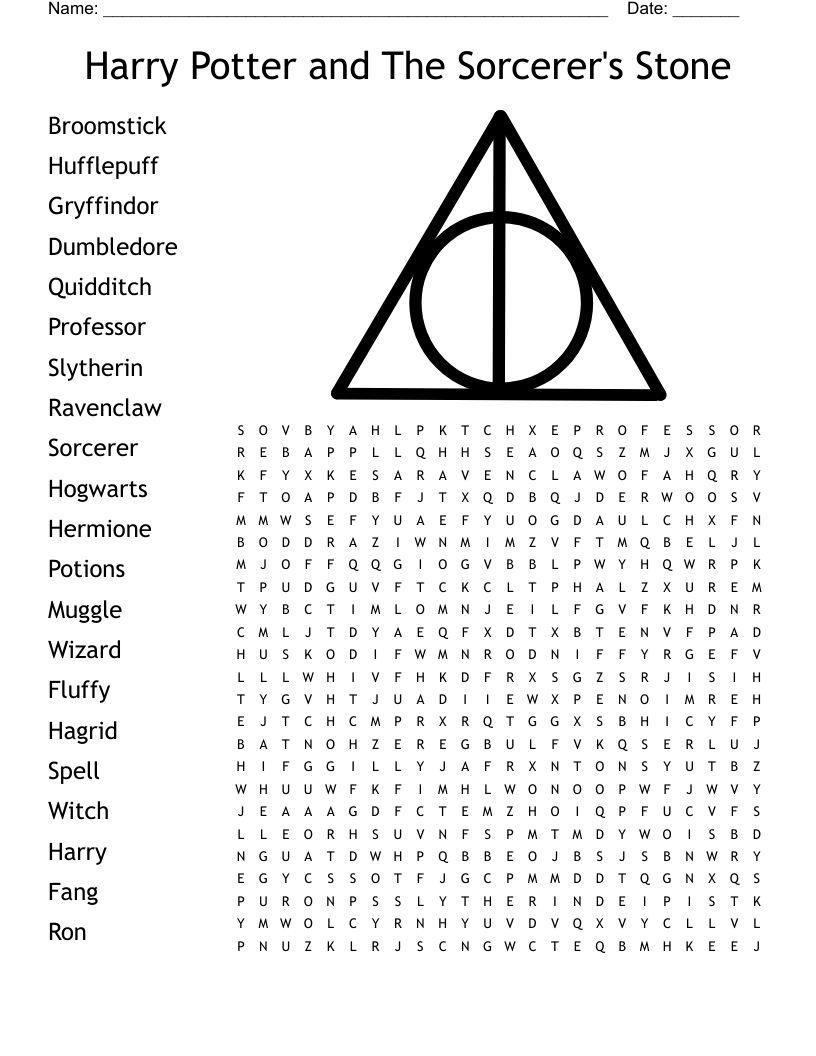 Harry Potter Easy Crossword WordMint