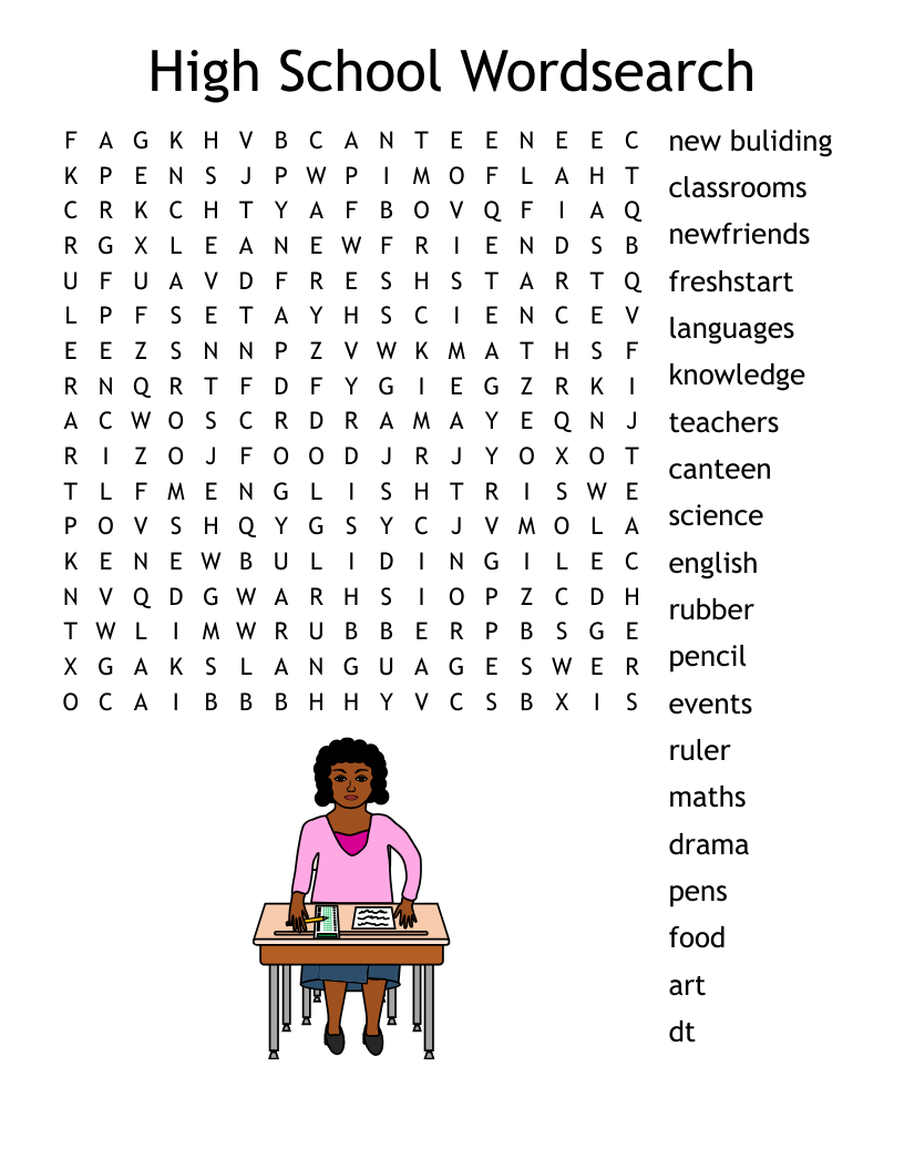 Printable Crossword Puzzles for High School Printable Crossword Puzzles for High School