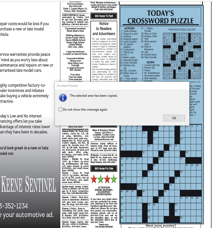 How To Print The Crosswords or Any Article From The E edition Worksheets Library How To Print The Crosswords or Any Article From The E edition Worksheets Library