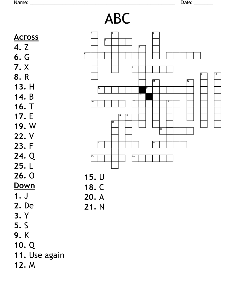 Intermediate Logic Crossword WordMint