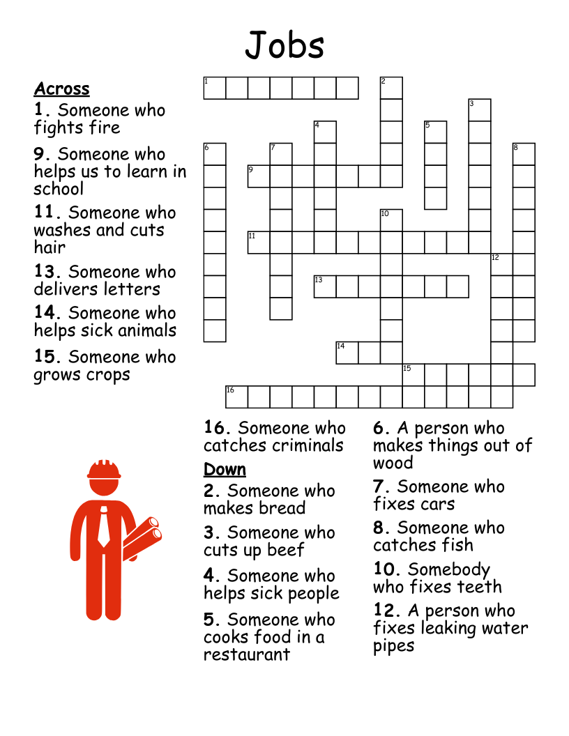 Jobs Crossword WordMint Jobs Crossword WordMint