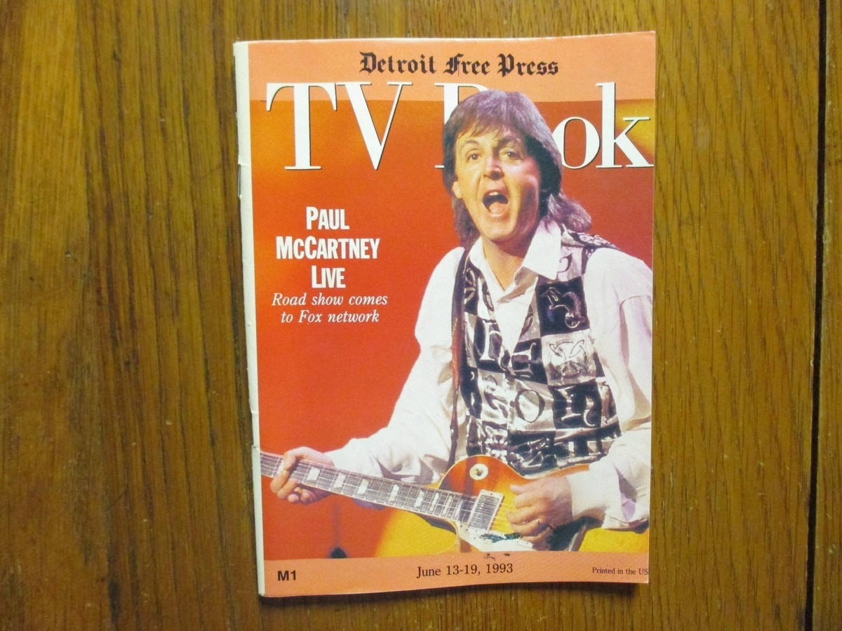 June 13 1993 Detroit Free Press TV Book Magazi PAUL McCARTNEY LIVE THE BEATLES EBay June 13 1993 Detroit Free Press TV Book Magazi PAUL McCARTNEY LIVE THE BEATLES EBay