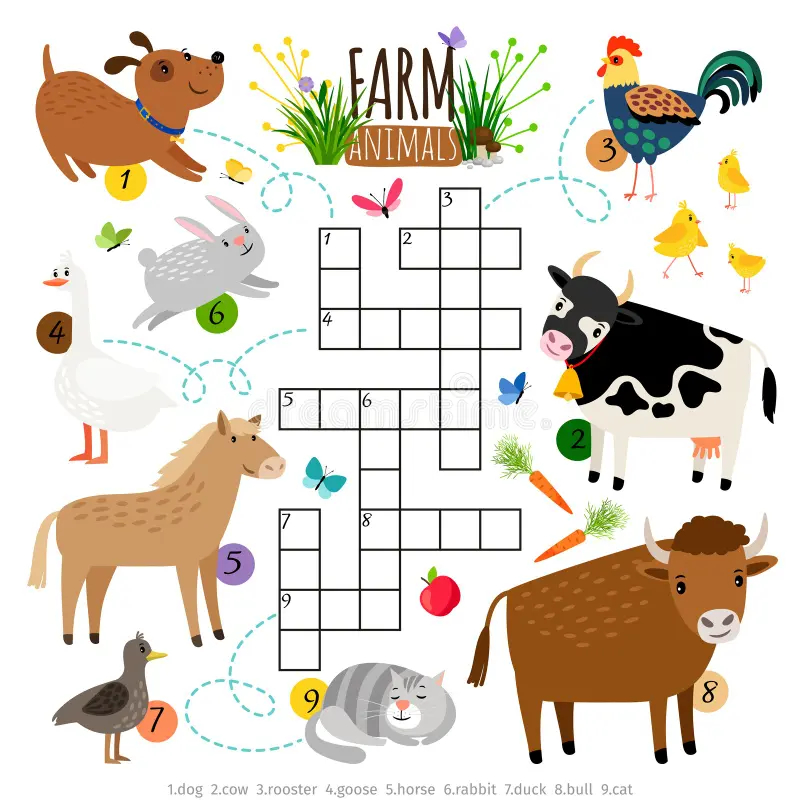Kids Farm Crossword Stock Illustrations 250 Kids Farm Crossword Stock Illustrations Vectors Clipart Dreamstime