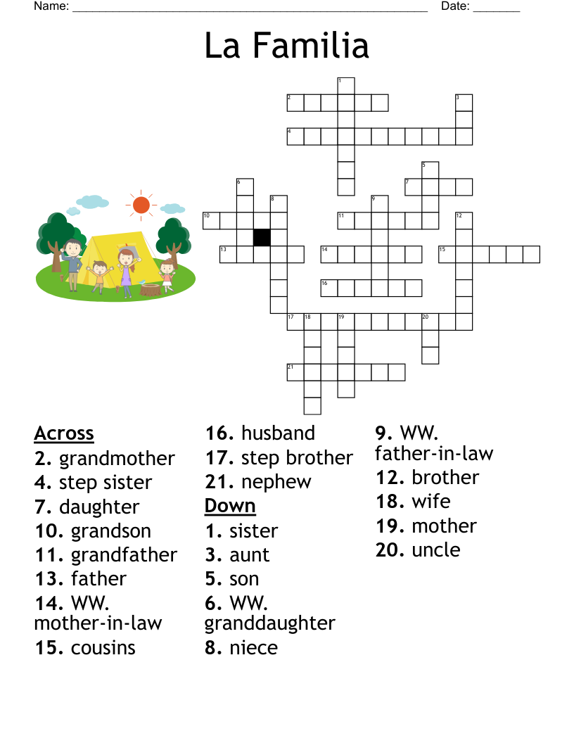 La Crossword Printable La Crossword Printable