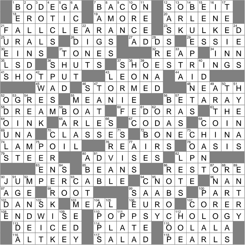 LA Times Crossword 1 Dec 24 Sunday LAXCrossword