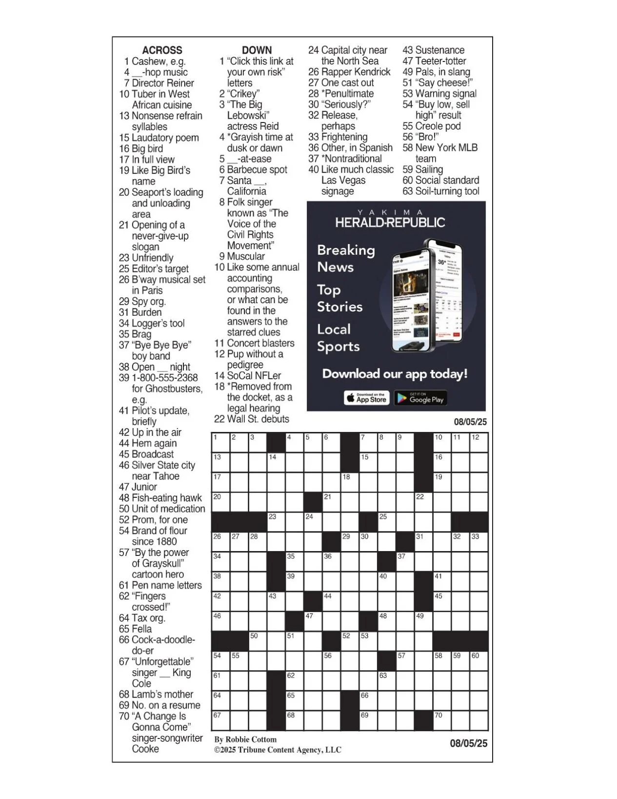 NY Times Daily Crossword Puzzle Printable NY Times Daily Crossword Puzzle Printable