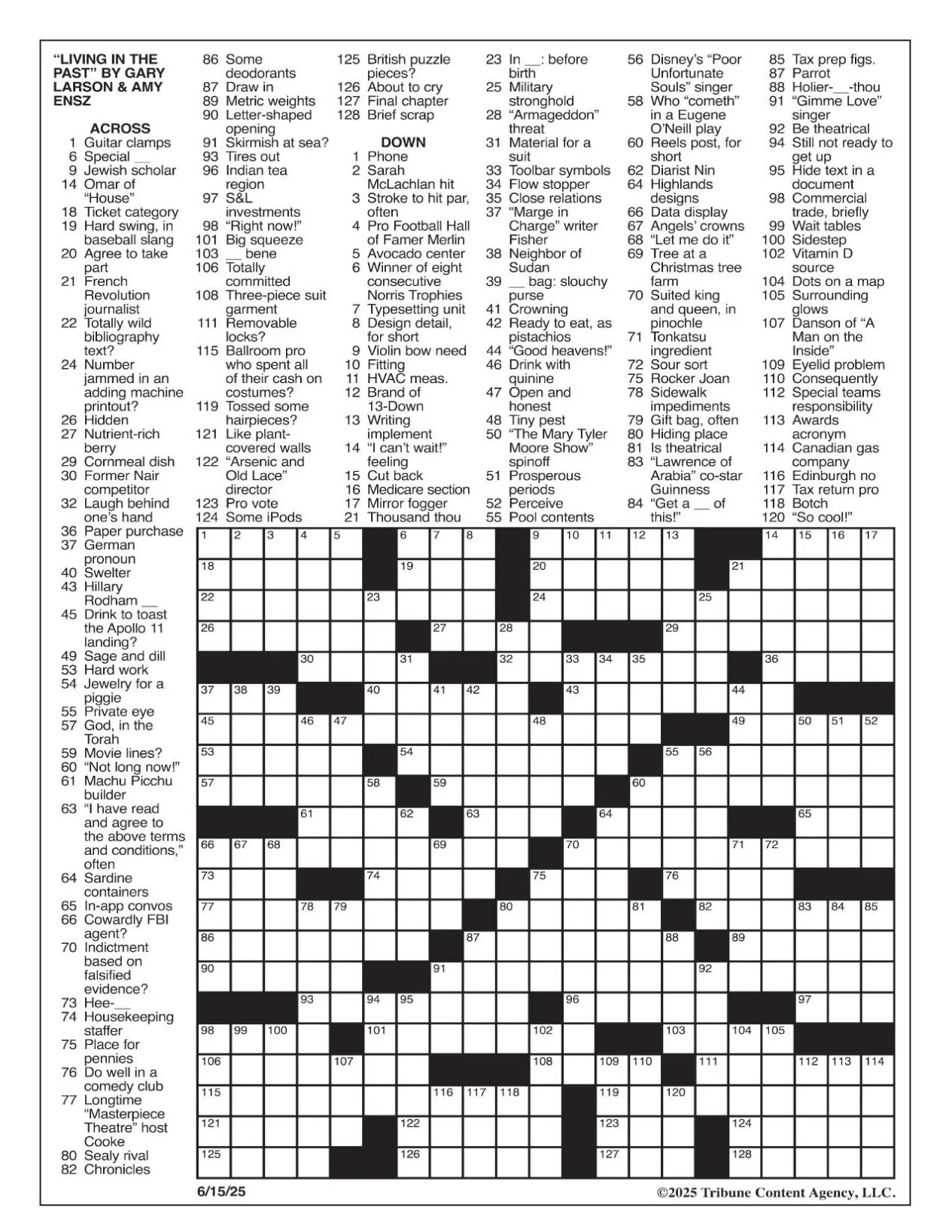 LA Times Crossword June 15 2025 Crosswords Yakimaherald LA Times Crossword June 15 2025 Crosswords Yakimaherald