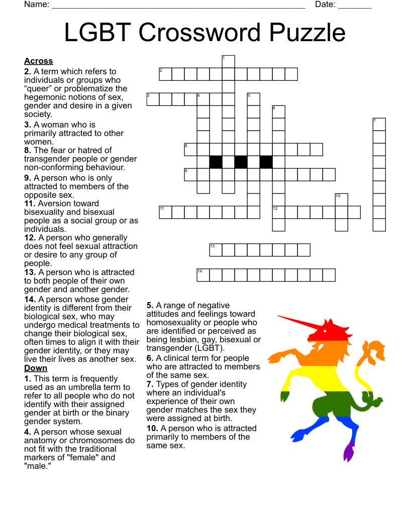 Printable People Puzzlers Crosswords