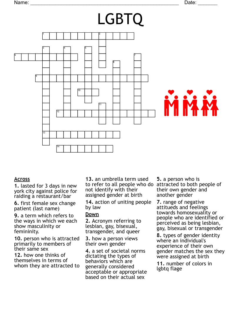 LGBTQ Crossword WordMint