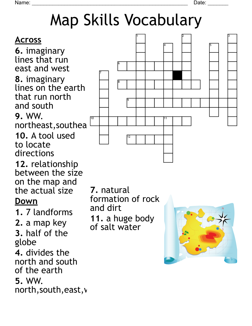 Maps And Globes Crossword WordMint Maps And Globes Crossword WordMint