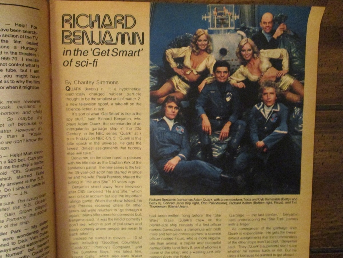 March 1978 Chicago Tribune TV Mag TRICIA CYB BARNSTABLE RICHARD BENJAMIN QUARK EBay March 1978 Chicago Tribune TV Mag TRICIA CYB BARNSTABLE RICHARD BENJAMIN QUARK EBay