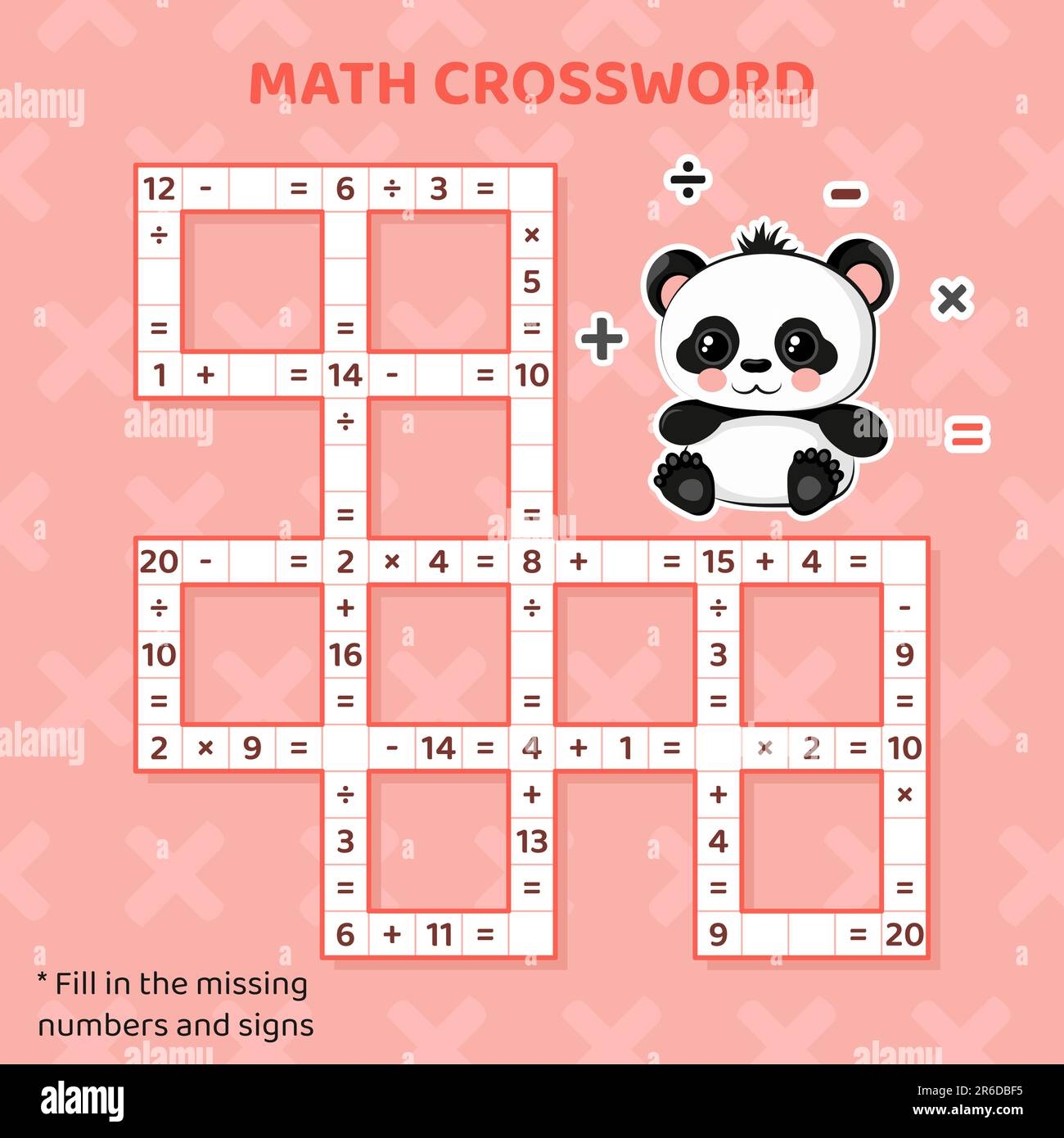 Math Crossword Puzzle For Kids Addition Subtraction Multiplication And Division Stock Vector Image Art Alamy Math Crossword Puzzle For Kids Addition Subtraction Multiplication And Division Stock Vector Image Art Alamy
