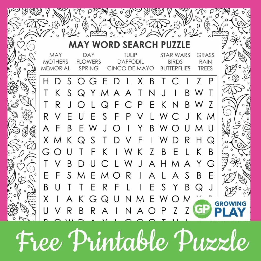 Free May Printable Easy Crosswords Free May Printable Easy Crosswords