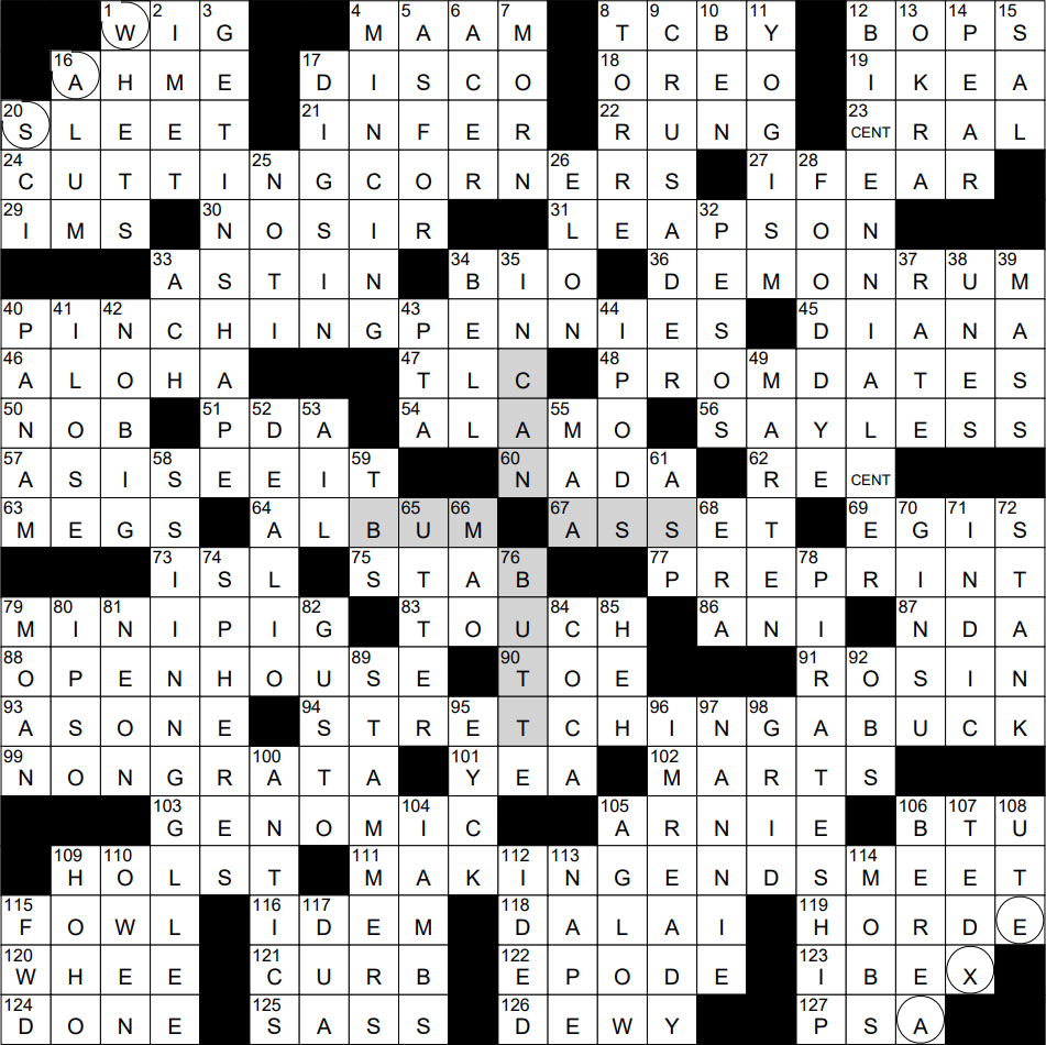 Mirroreyes Crossword Sale