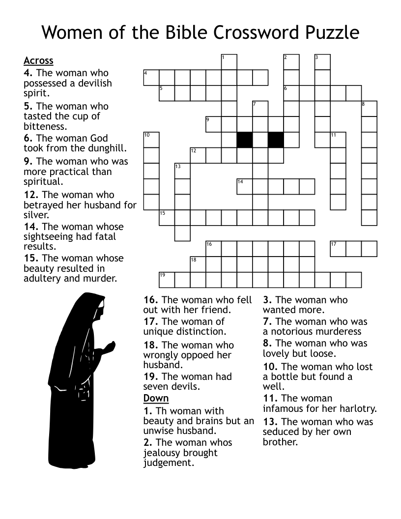 Free Printable Bible Crossword Puzzle with Scripture Reference Free Printable Bible Crossword Puzzle with Scripture Reference