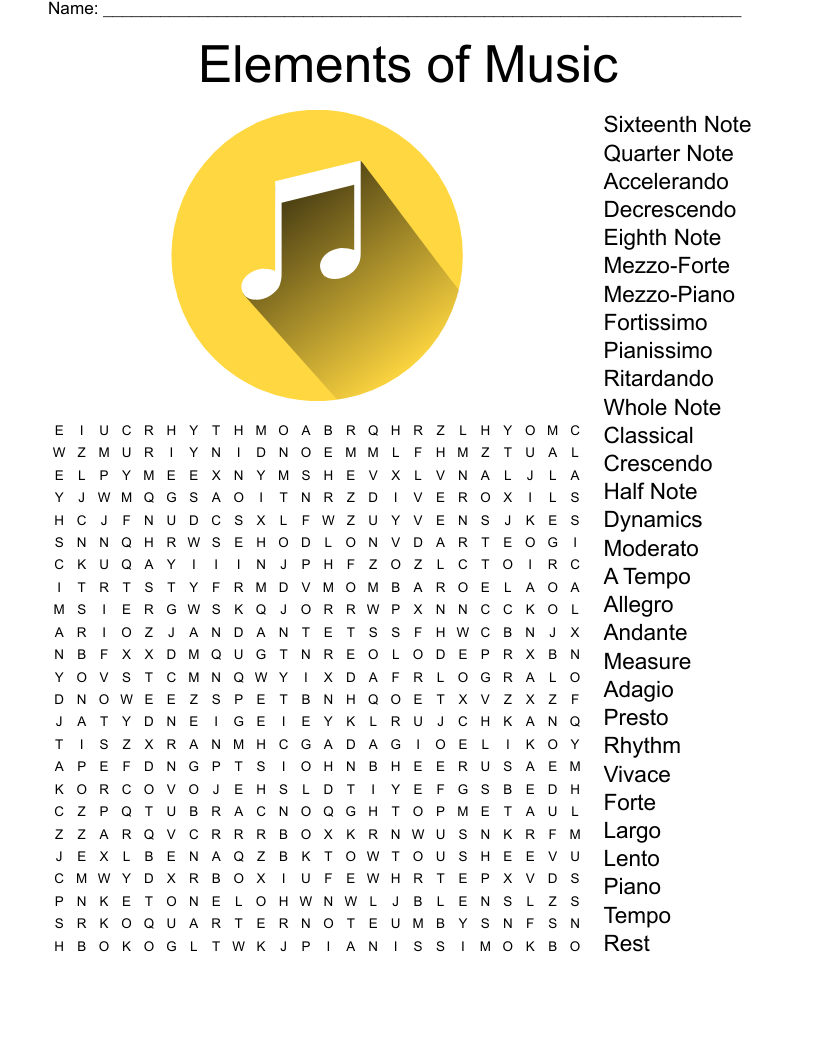 Music Theory Crossword WordMint Music Theory Crossword WordMint