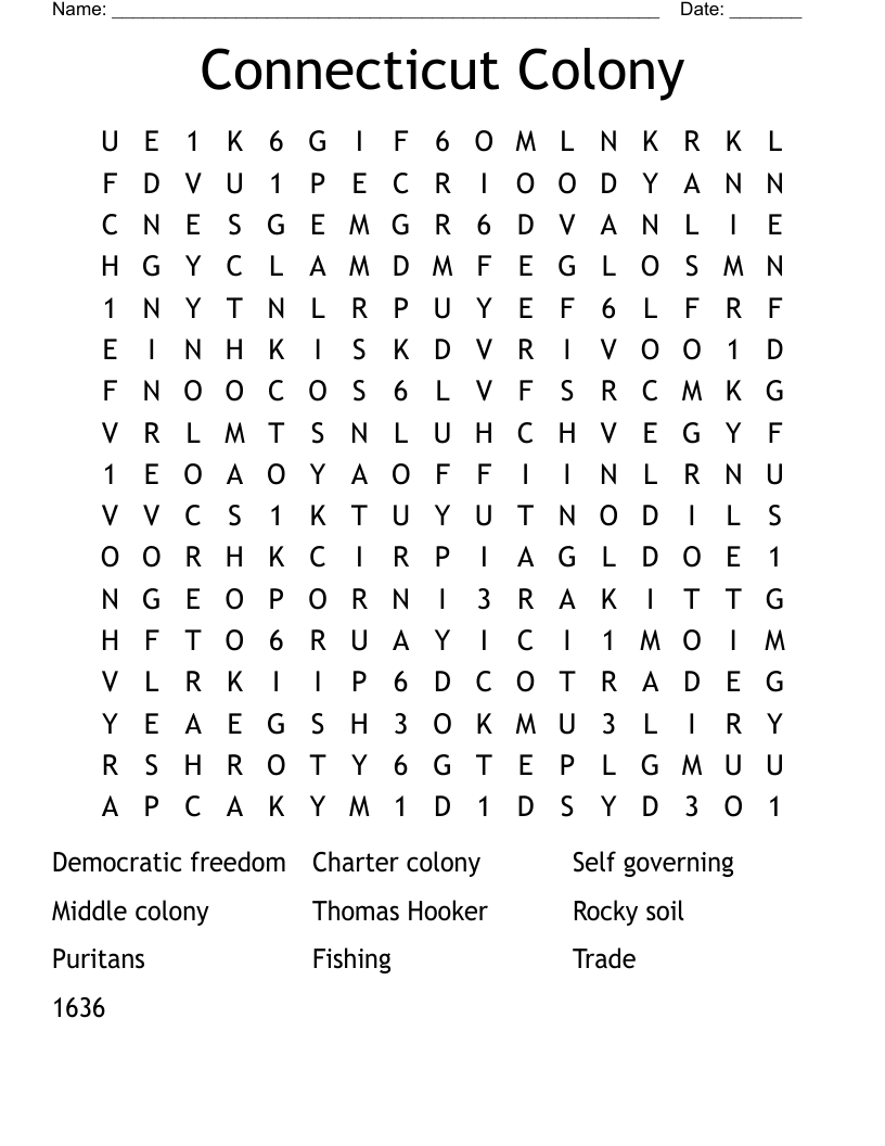 New England Crossword Printable Free